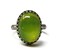 18x13mm Peridot Green Czech Glass 925 Antique Sterling Silver Ring by Salish Sea Inspirations product 1